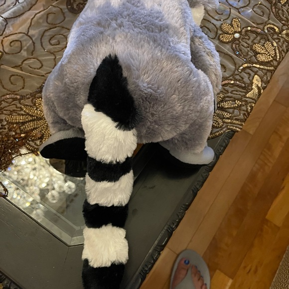 NWT Lemur Fiesta Ring Tailed Plush ~14” color: gray and white - Picture 7 of 8